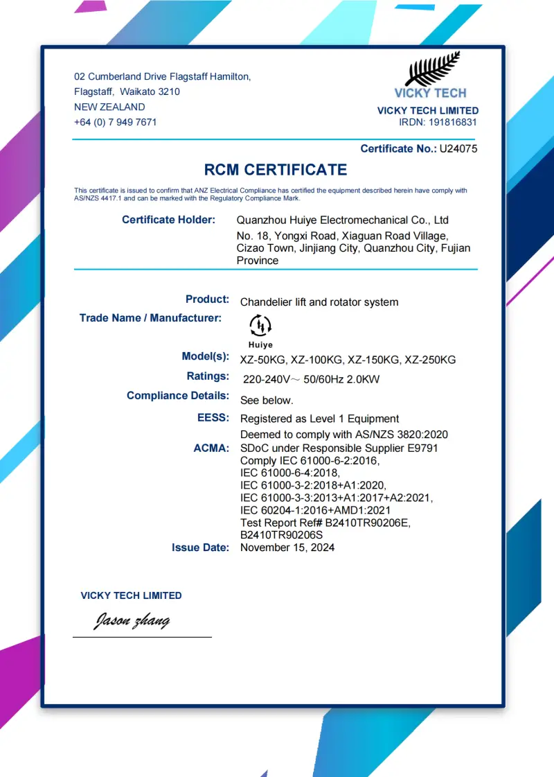RCM Certificate