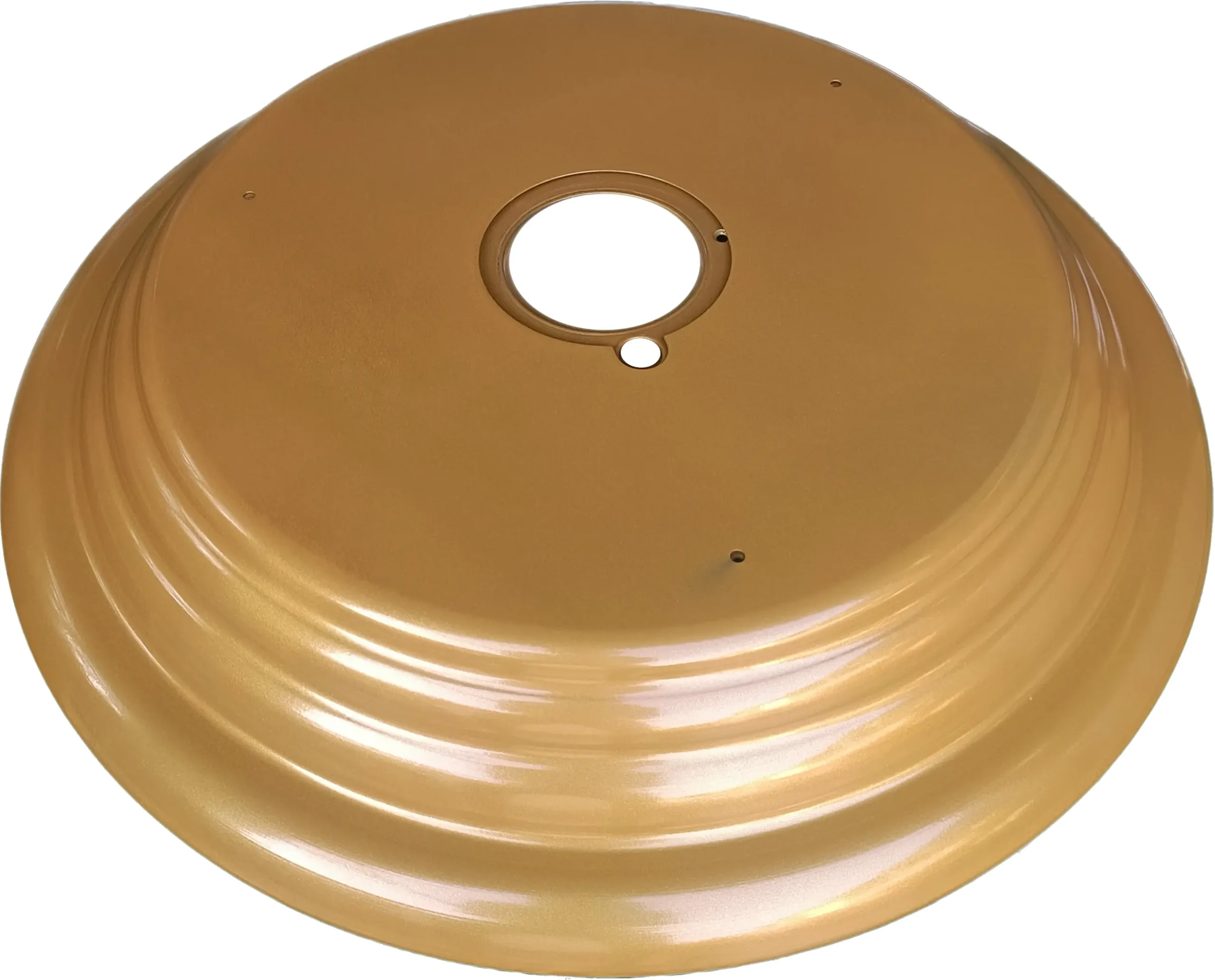 Golden decorative cover for chandelier lift