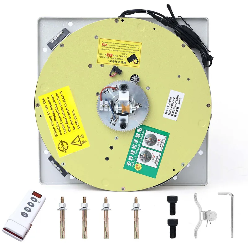 Motorized Rotating Chandelier Lift System 50kg(110lbs) Capacity Motorized Rotating Chandelier Lift System 50kg(110lbs) Capacity